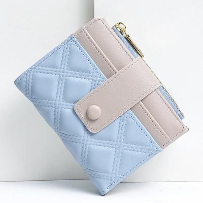 Women Ladies Plain Wallet Card Holder Cute Wallet With Card Slot Leather Purses Portable Coin Purse Large Capacity Money Bag