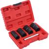 5pcs Metal Construction Bolt Remover Socket Tool Stripped Lug Nut Remover  For Vehicle Repair