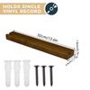 Wall Record Holder Solid Wood Wall Mounted Record Shelves Album Record Holder and Record Storage Hanger Smooth Wood Album Shelf