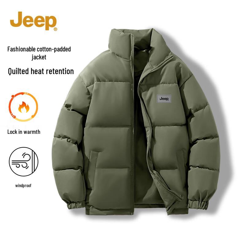 

JEEP Unisex Stand Collar Warm Padded Jacket L
