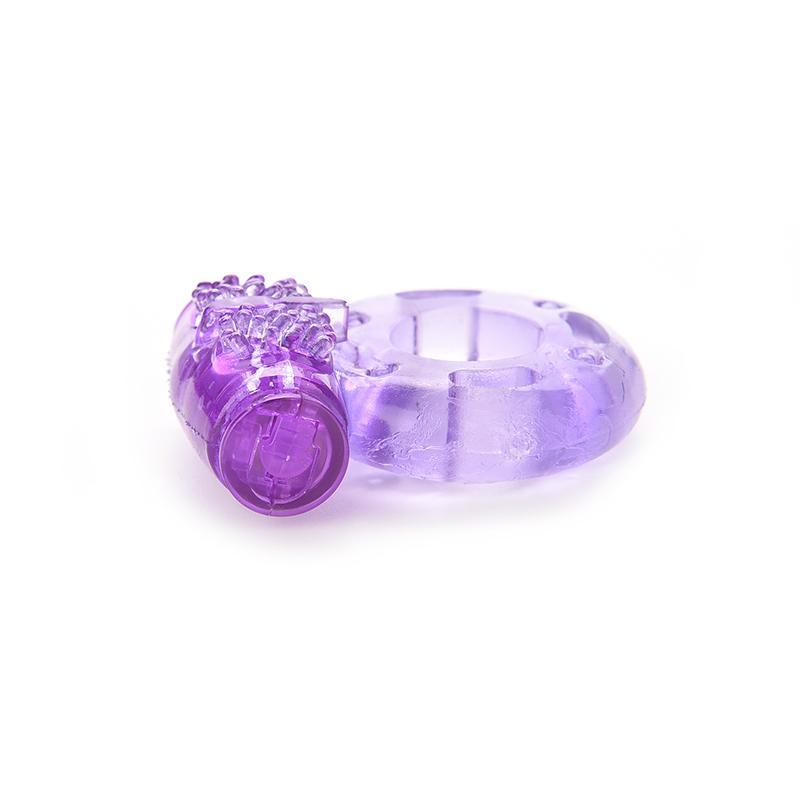 1PC with Clitoral Stimulator Clit and Penis Universal Vibrating Waterproof Vibrator Cock Ring