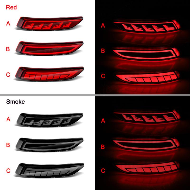 LED Rear Bumper Reflector Lights For Toyota Axio Corolla 2015 2016 2017 2018 For Lexus LS460 LS600hL 81910-50010 81920-50010