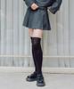Zero Planet Classic Pleated Skirt Pants [Charcoal]