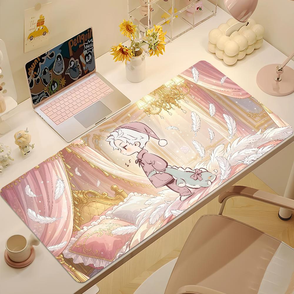 Cute Love And Deepspace Mouse Pad Large NonSlip Lockedge Desktop Computer Desk Mat Keyboard Mousepad Office Gamer Student