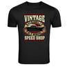 Vintage Rockabilly Hot Rod Old School Speed Shop Graphic T-Shirt