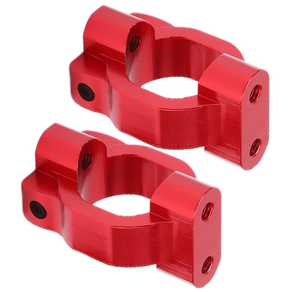 2PCS RC Wheel St Aluminum Alloy RC CShaped St Part for 1/10 Remote Control Car(Red )