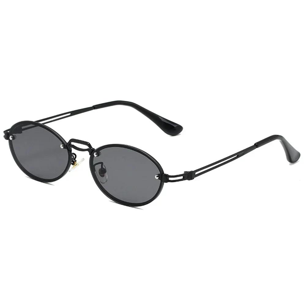 Popular Fashion Sunglasses for Women Men Shades Oval Sun Glasses for Female Male Summer Traveling UV400 Rimless Sunglass Eyewear