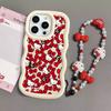 Hello Kitty Chain Case For Iphone 17 Pro Max 16 15 14 13 12 11 Pro Max 17 Air 16e 14 16 15 Plus 16+ Phone Casing Cute Wave TPU