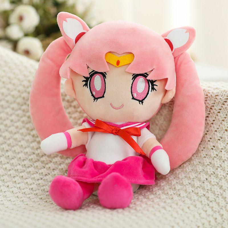 Adorable Sailor Moon Rabbit Cartoon Plush Toy With Soft Pp Cotton Stuffing For Girls