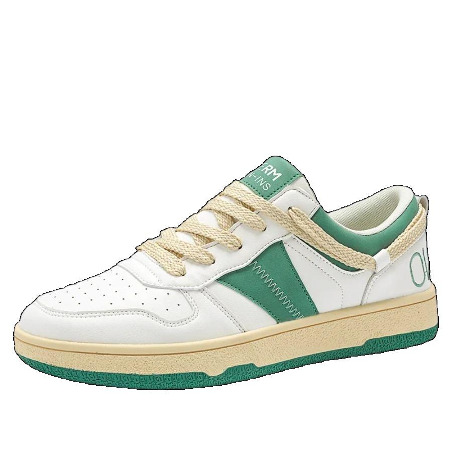 Minority Low-top Vulcanized Men's Shoes Walking Lace-up Color Matching Thick Sole Simple Trend Leisure Sports Shoes Men's Shoes