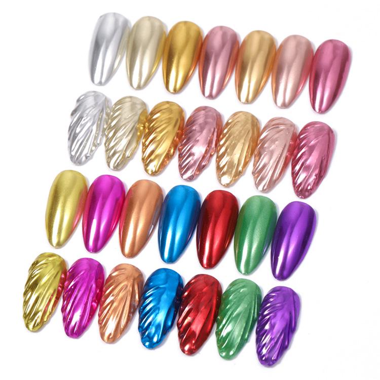 Nieuw Titanium Waterrimpel Aurora Spiegel Nagelpoeder