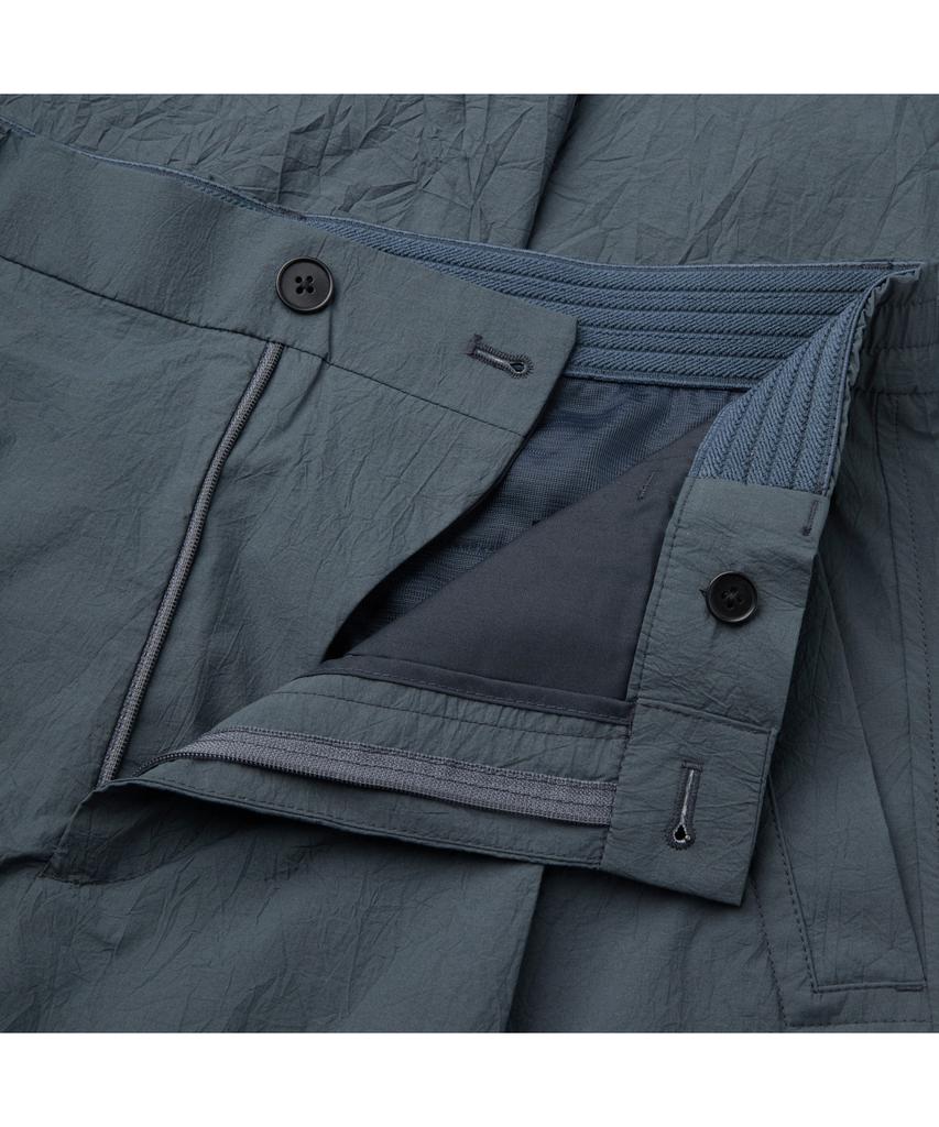 Keoseuuteommellou Gray Loose Fit Tucked Creased Pants Cwpam26431Gyx