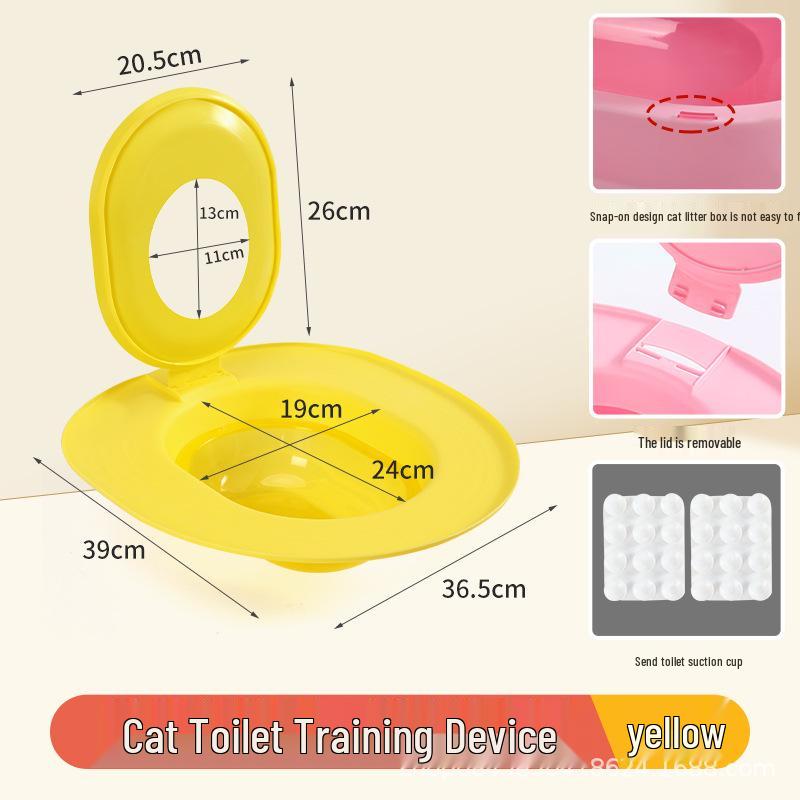 Abnehmbare Basis Katzentoilette: Einteilige Toilettenschulung mit vier Farboptionen