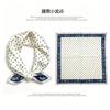 [111 mulberry silk] Korean version of classic cashew nut flower bag headscarf, small square scarf, shirt, suit, thin silk silk scarf