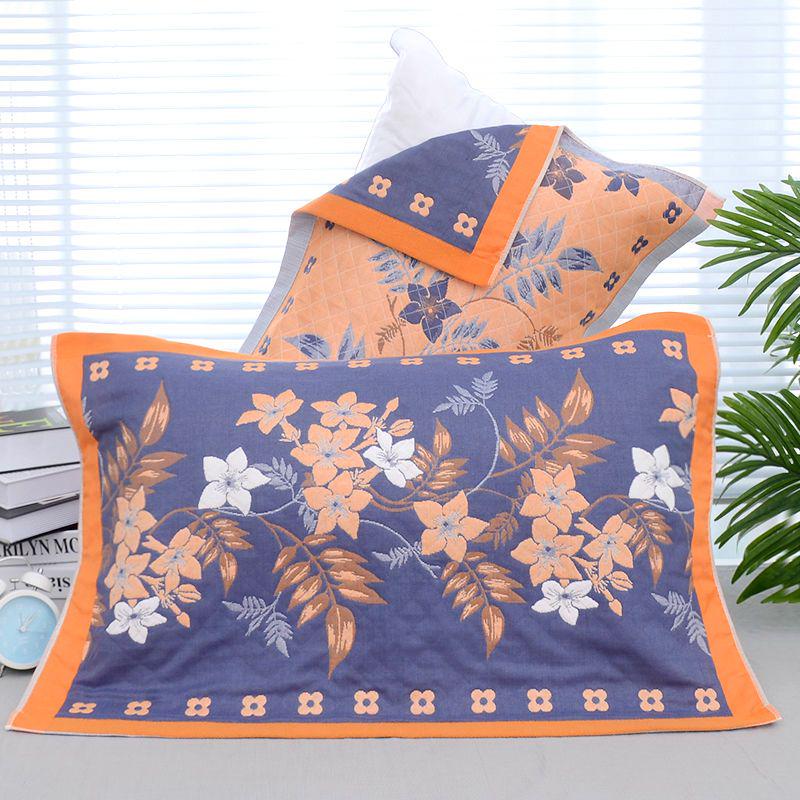 Set Asciugamano Cuscino Cotone a Quadri Extra Large e Spesso - Garza per la Casa Resistente alle Macchie per Coppie, Studenti