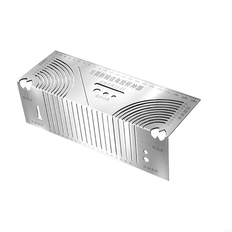   Stainless Scriber Marking Ruler Angles & Marking Tool for Construction Cutting Guide Multifunction Marking Tool
