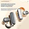 Clear Call Coise Cancelling Bluetooth V5.4 Headset 180 ° Adjustable Wireless Single Earbud Dustproof Waterproof Sports Earphone