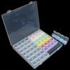 1pc Clear Painting Storage Box - 56 Grids for Nail Art, Jewelry, and Accessories - Organize and Display Your Nail Art Supplies