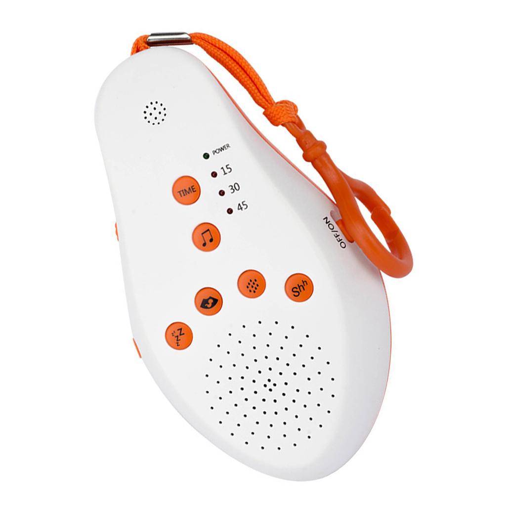 Babyschlafgeräusch Musik Beruhigendes Spielzeug Weißes Rauschen Geräuschmaschine Tongenerator Säuglingsschlafberuhiger USB Wiederaufladbar