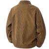Cord Single-Breasted Lässige Sport Trend Tasche Jacke Herren Revers Langarm Hemd