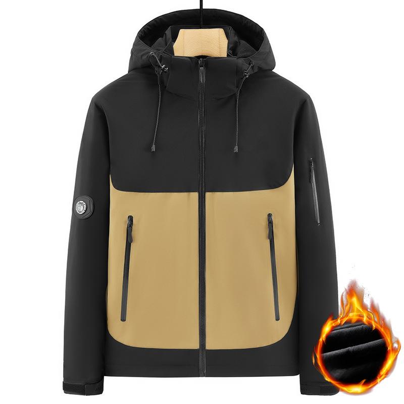 

Men s Jacket, Autumn and Winter New Casual Middle-aged Men s Jacket, Plus Velvet Cotton Jacket, Thickened Jacket 5XL