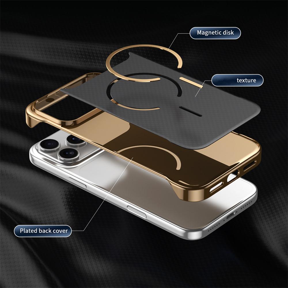 Ultra Slim Frameless Magnetic Case for 17 Air 16 15 14 13 Pro Max Skin Feel for Magsafe Phone Cover for 17 Fundas