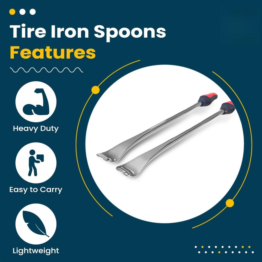 Xiaomi 1/2/3pcs Tire Spoon Lever 14.5 Inch CR-V Tire Changing Spoons Removal Tool with Non-Slip Handle for Car Bike Motorcycle