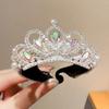 High Ponytail Fixed Artifact Children's New Year Crown Pearl Hair Clip Crab  Women/Kids