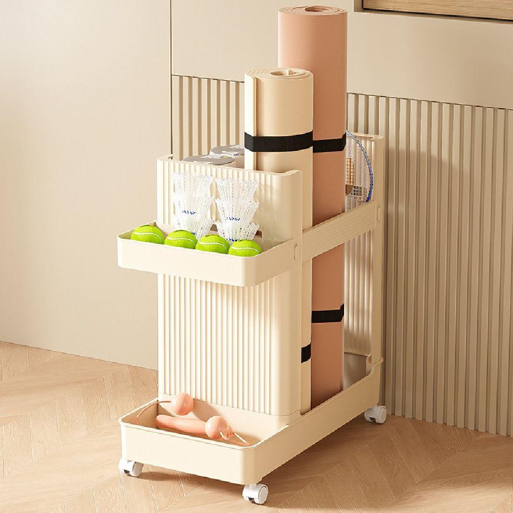 Save Space Yoga Mat Storage Basket Multi-functional Fitness Equipment Organizer  Home