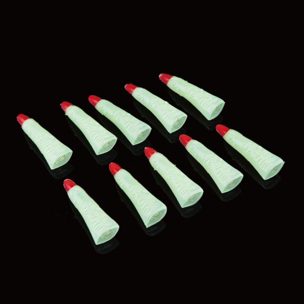 10Pcs/Set Scary Halloween Fake Fingers Luminous Ghost Claw Prop  Costume Party