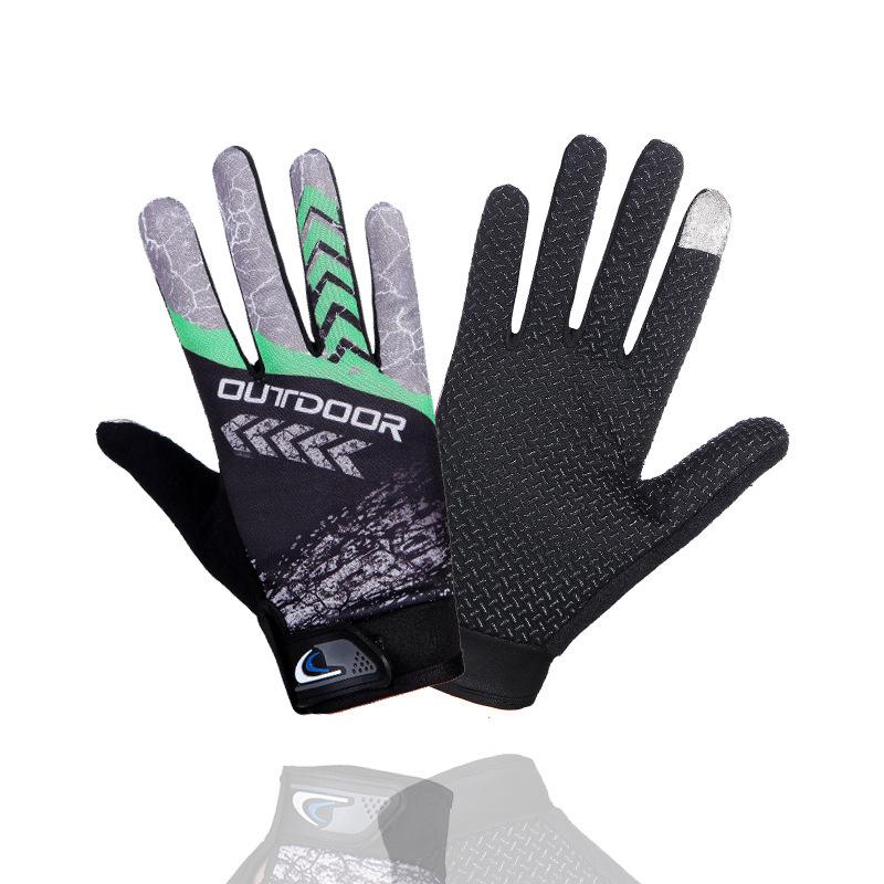 Cycling Gloves Men and Women's Spring Outdoor Sports Frisbee Cycling Breathable Sun Protection Non-slip Long Finger Touch Screen Thin Gloves
