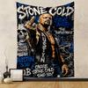 Stone Cold Steve Austin Wrestling Artwork Patterned Tapestry for Bedroom and Living Room Home Decor