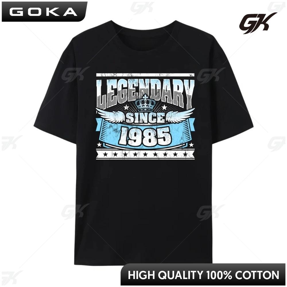 

Legendary Since 1985 39th Birthday Mens Graphic Tshirts Shirts T Shirt for Men Funny Round Short Sleeved 4XL