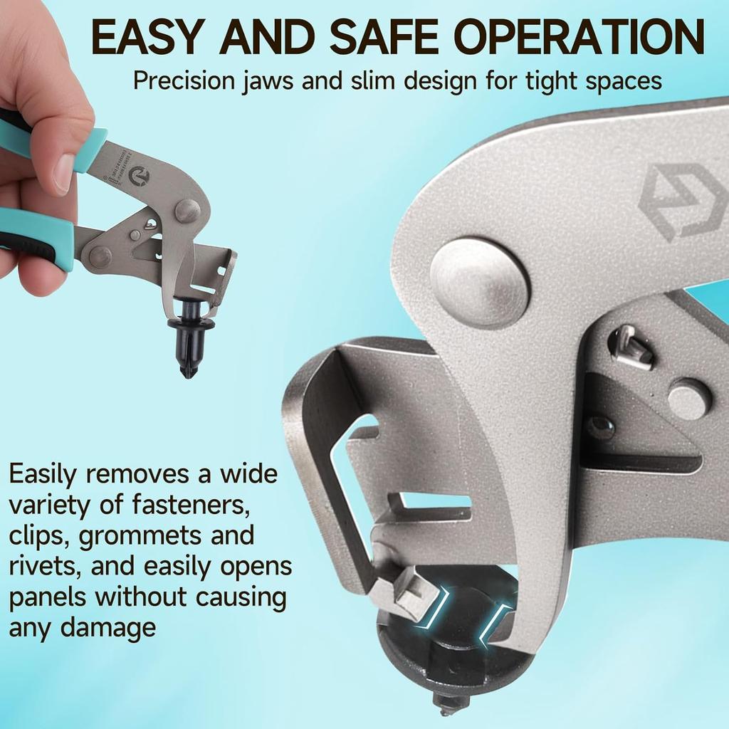 Car Clip Pliers And Disassembly Tools, Multi-Functional Automotive Snap Pliers, Cable Cutting Tool, Easy To Remove Fasteners, Clips, Buckles And