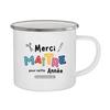 Merci Maîtresse Printed Mugs Coffee Cups Drinks Water Milk Cup Enamel Mug Gifts Idea for Teacher End of School Year Gift