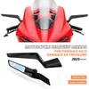 For PANIGALE V4 2025 V4S Tricolore Motorcycle Adjustable Mirrors Wind Wing Rotating Rearview Mirror Side View Mirror Wing Mirror