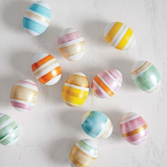 20Pcs/Bag Foam Egg Convenient Festival Decor Polystyrene DIY Easter Simulation Egg for Festival