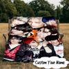 Custom Name K-pop Stars Unite Blanket  Ideal Bedding Blanket Perfect for Travel, Camping, Living Rooms, Offices, Sofas, Fan Christmas gift