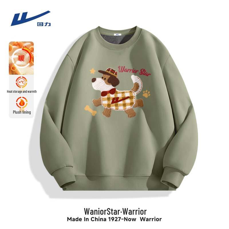 Унисекс флисовая толстовка с круглым вырезом Warrior M
