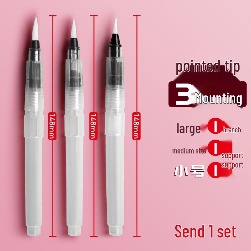 Soft Tip Large Capacity Gouache & Watercolor Beginner Brush Set