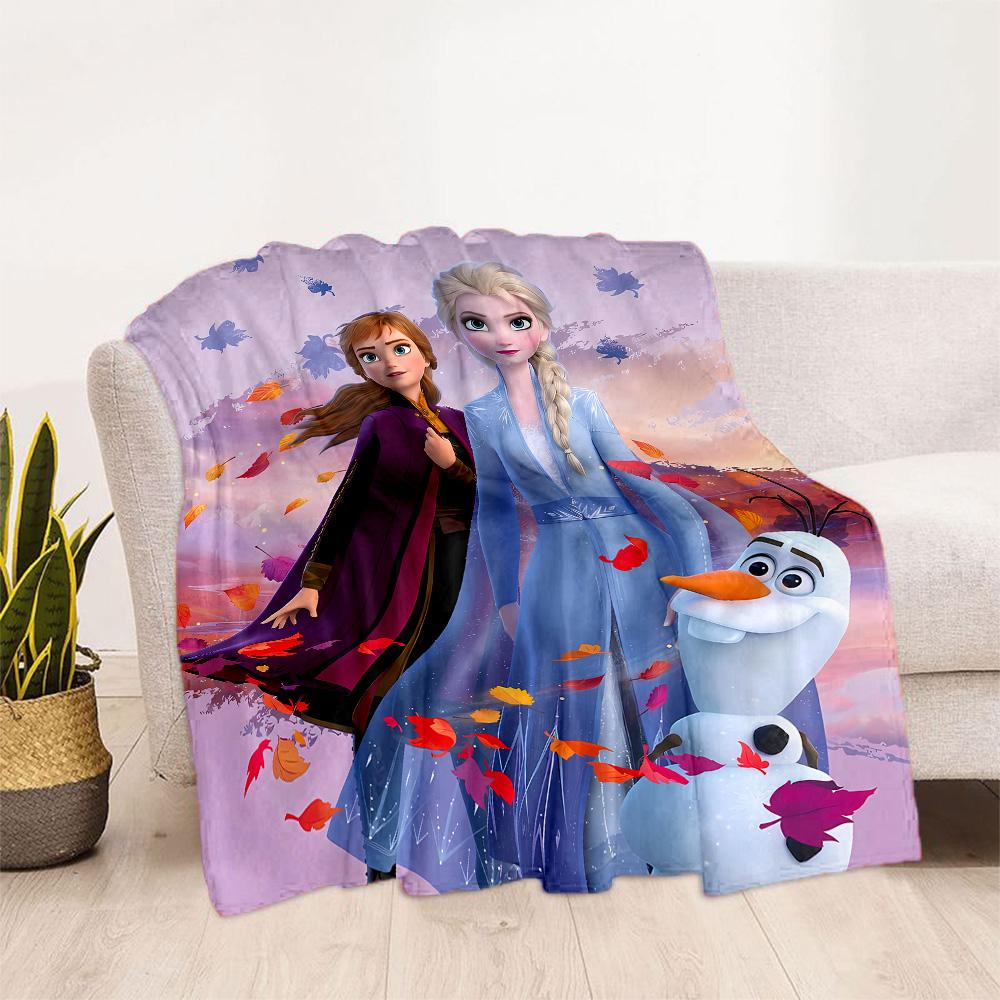 Frozen Friends Adventure Blanket Durable Comfort Suitable for Bedding Bed Livingroom Four Seasons Multipurpose Playful Design