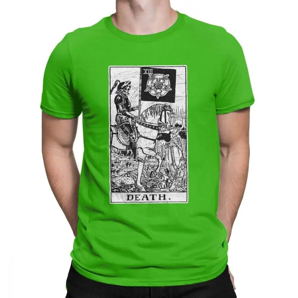 Unisex T-Shirt Death Tarot Card Major Arcana Fortune Telling Occult Cotton The Magician Empress T Shirt Oversized
