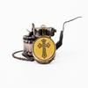 5.08 cm Cross Sign Brass Working Compass with Leather Cover gift for Him, Nautical Collectible, Adventure Tool, Father's Day Gift, Traveler
