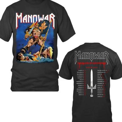 Manowar the blood of our enemies Koszulka Unisex na Trasę Rocznicową 2025