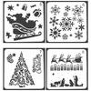 Christmas Drawing Airbrush Painting Stencil Kids Chrildren Gift DIY Craft Decor Scrapbooking