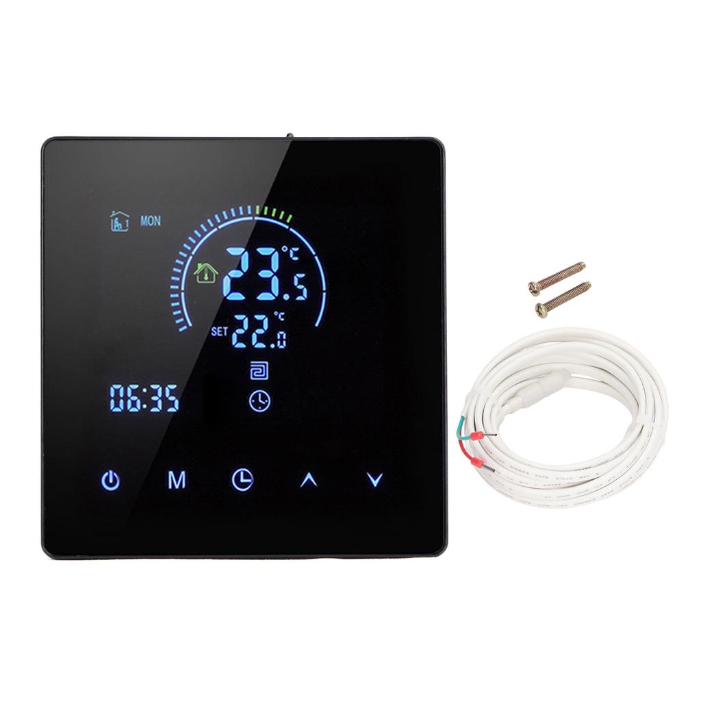 16A Digital Thermostat with LCD Display Programmable Thermostat Electric Heating Thermostat for