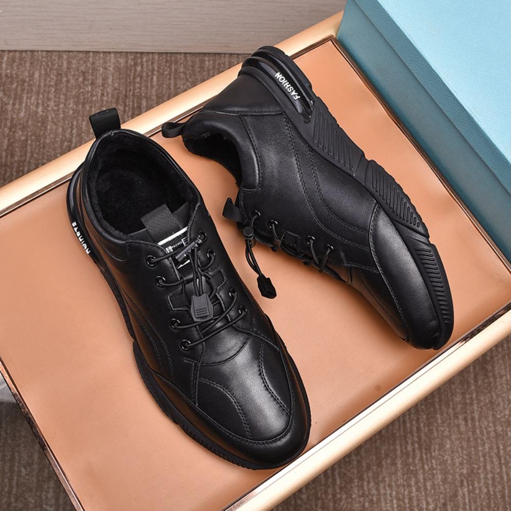 Men's Casual Shoes Spring New Genuine Leather Men's Sports Leisure Leather Shoes Comfortable and Breathable Men's Shoes Sneakers