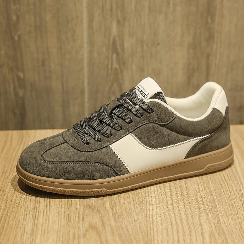 

Men s Casual German Army Trainer Shoes 2026, Lightweight Breathable Low-Top Non-Slip Seasonal Walking Fashionable Street Shoes 44 сірий