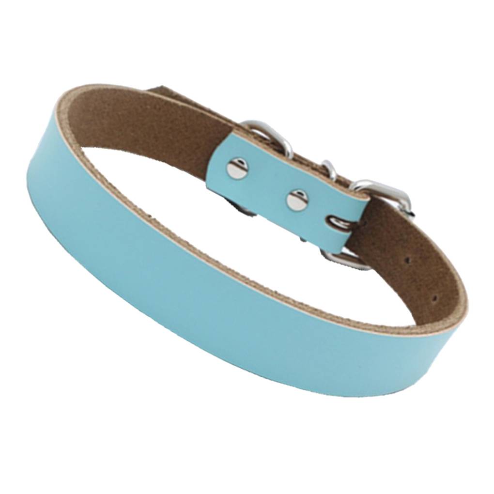 DIY Personalized Adjustable Pet Dog Leather Collar Puppy Cat Buckle Neck Strap