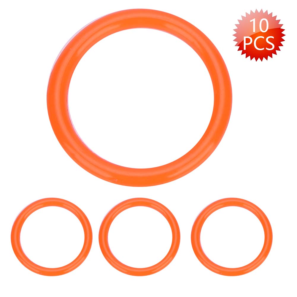 10pcs 13.8*1.9mm High Strength Polyurethane O‑rings for Paintball Gun CO2 Air Tank (Orange)